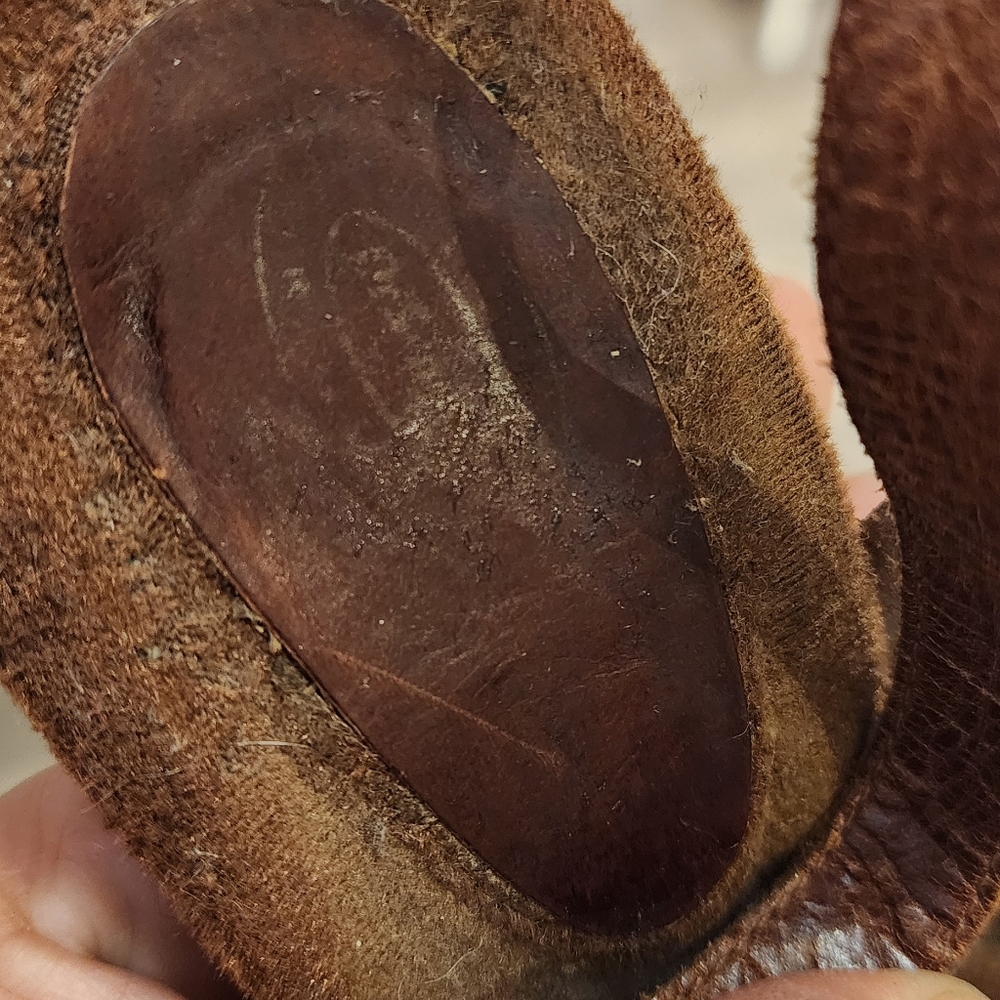 Dr. Scholl's Women's stacked heel Platform Brown Leather Slinback Mary Janes s7 - Picture 3 of 3